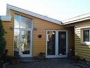 Tilbygningen blev udformet uden besv&aelig;rlige skotrender